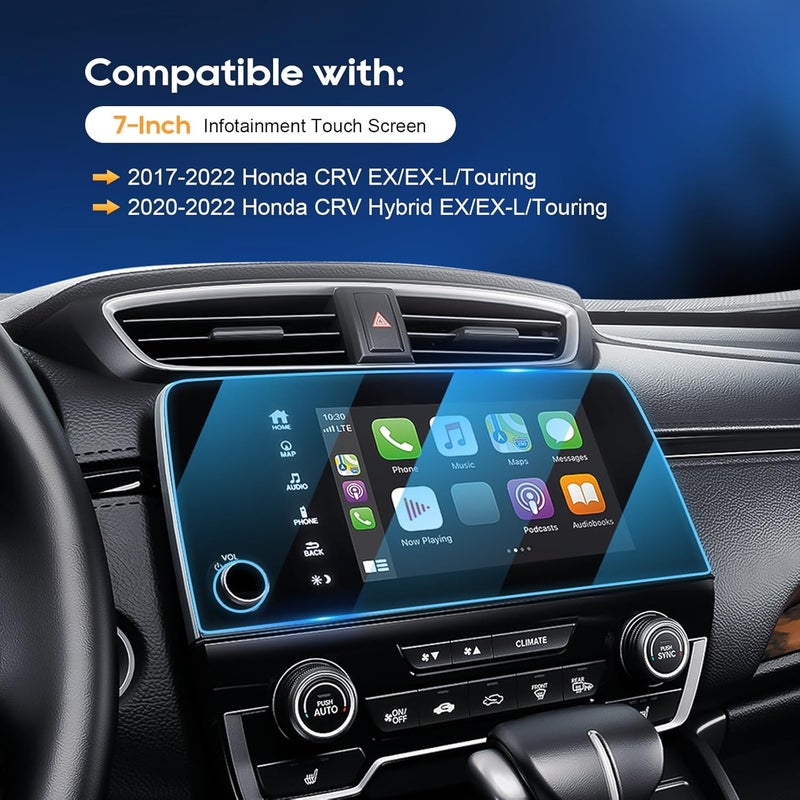 LFOTPP For 2017-2022 Honda CR-V Screen Protector 7" HD Tempered Glass for Infotainment Touchscreen,Anti-Scratch,Honda CRV 2017 2018 2019 2020 2021 2022 Accessories (LX/EX/EX-L/Touring/Special Edition/Hybrid) - Image 2